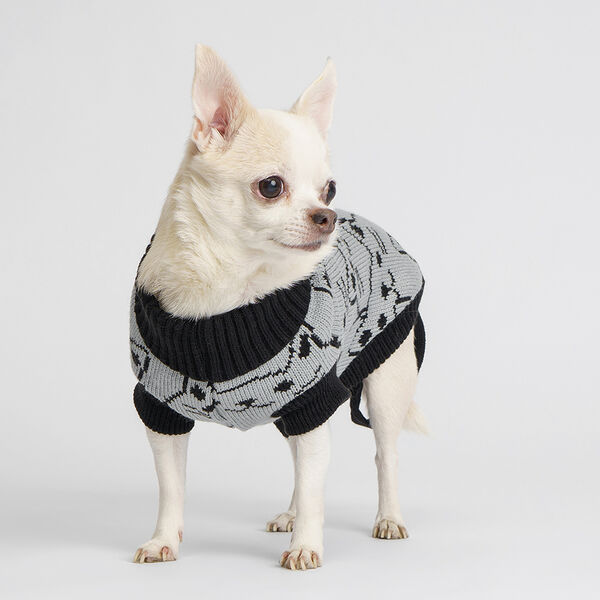 Свитер для собак Petmax серый с котами XS