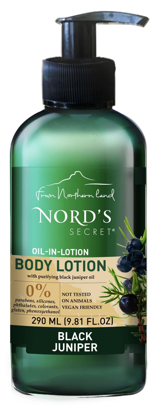 

Лосьон для тела Nord`s Secret Чёрный можжевельник