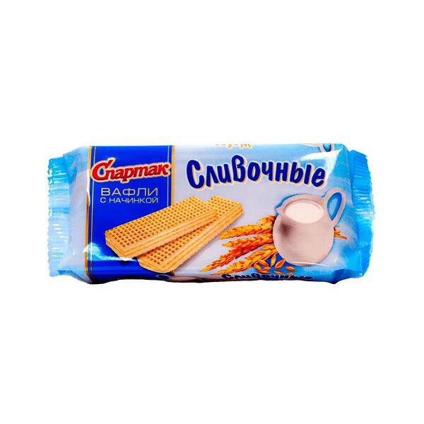 Вафли Спартак Сливочные 72г