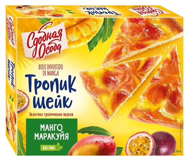 

Пирог Сдобная Особа Шейк манго-маракуйя, 340 г