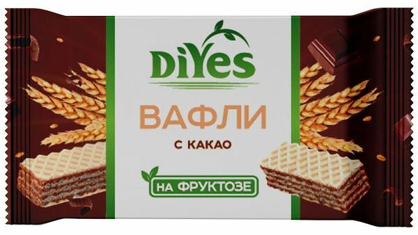 Вафли DiYes с какао на фруктозе