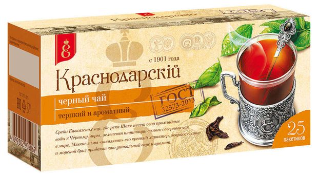 

Чай черный «ВЕКА»Краснодарский 25 пак., 42.5 г