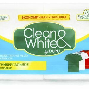 Мыло хозяйственное Duru Clean&White Универсальное, 4 шт.