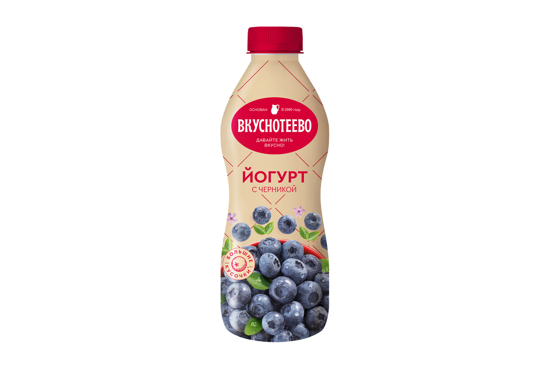 

Йогурт Вкуснотеево с черникой 2% 690 г
