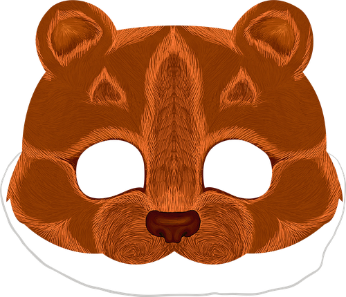 

Маска картонная Животные 22х24 см, в ассортименте