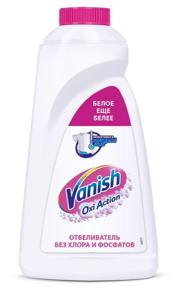 

Пятновыводитель-отбеливатель для тканей Vanish Oxi Action Кристальная белизна 1 л