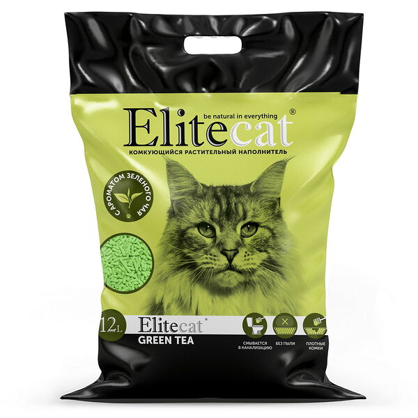 ELITECAT Наполнитель комкующийся, растительный 