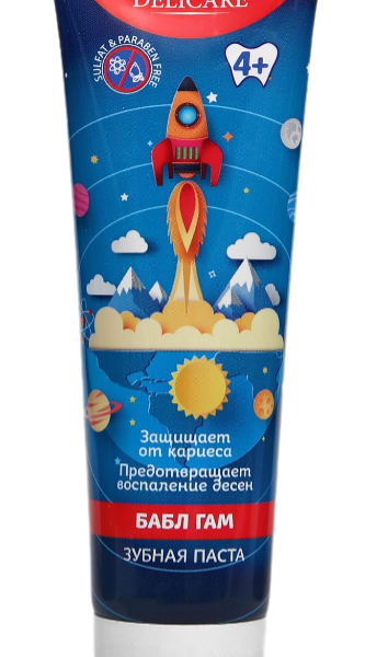 Детская зубная паста Delicare Бабл гам 4+ 75 мл