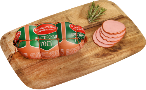 

Колбаса вареная Великолукский Мясокомбинат Докторская 500 г