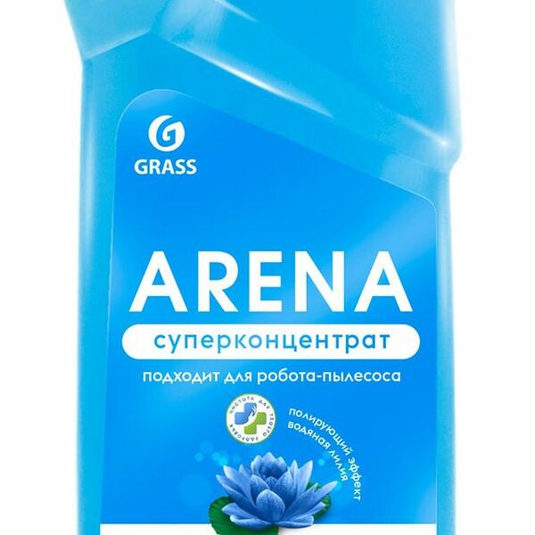 Средство для пола с полирующим эффектом Arena Grass Водная лилия, 1л