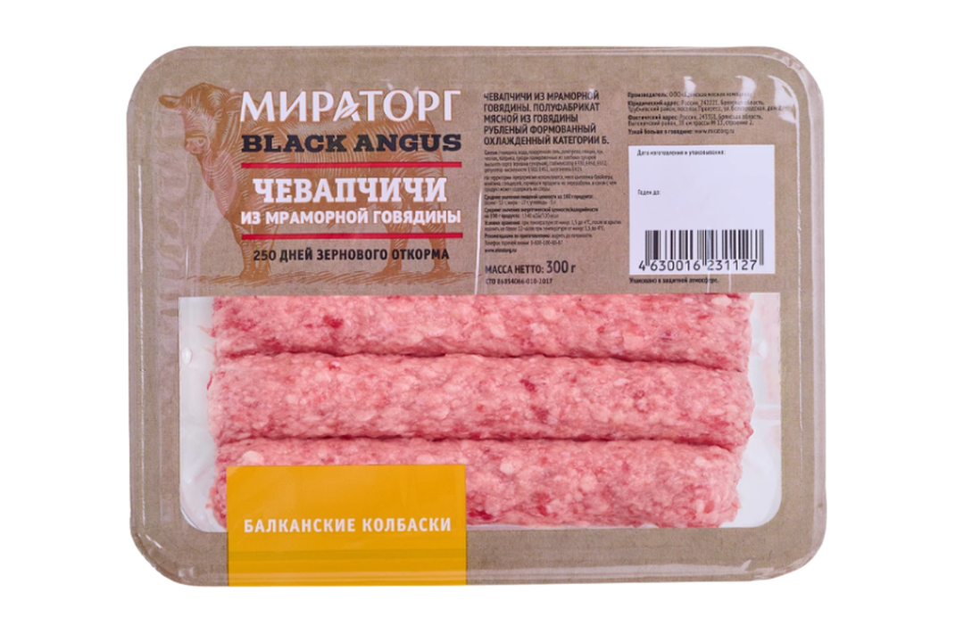 

Чевапчичи Мираторг из говядины 300 г