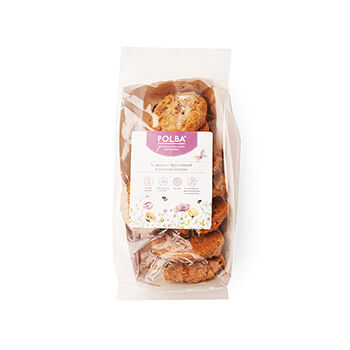 Печенье ремесленное Мануфактура Polba овсяное с клюквой, брусникой и семенами тыквы, 200 г