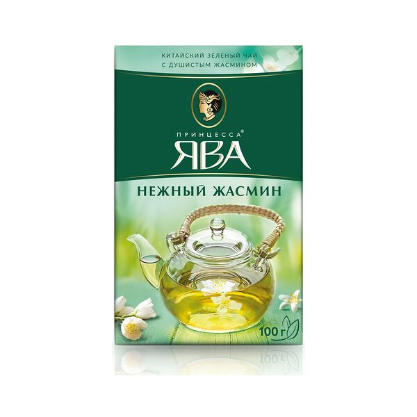 Чай зеленый Принцесса Ява жасмин листвой вес 0.1 кг