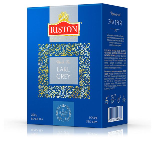 

Чай черный Riston Earl Gray листовой 200 г