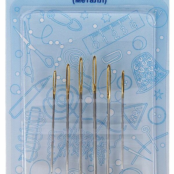 Иглы Gamma ручные гобеленовые, 6 шт