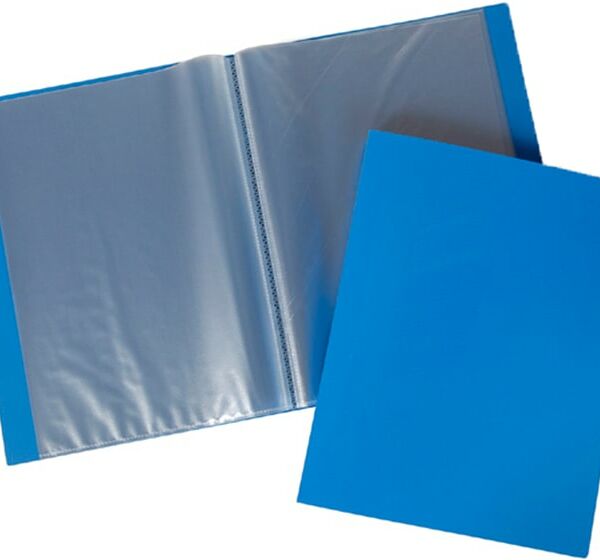 Папка Hatber Line А4 40 вкладышей синяя