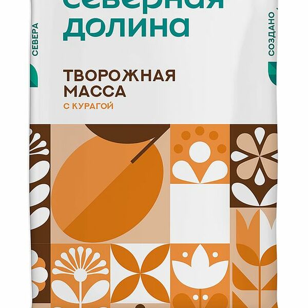 Масса творожная Северная долина с курагой 23%