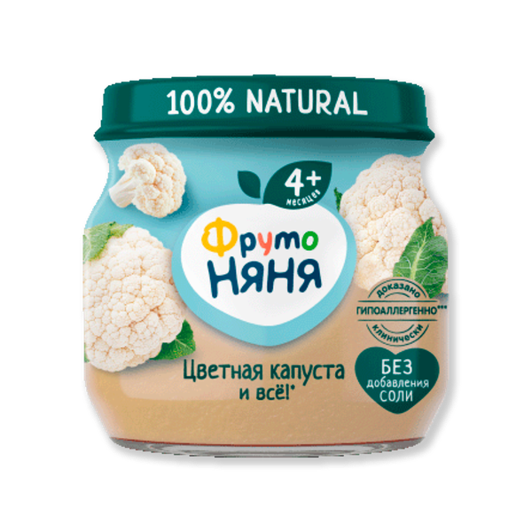 Пюре детское ФрутоНяня из цветной капусты с 4 мес 80 г
