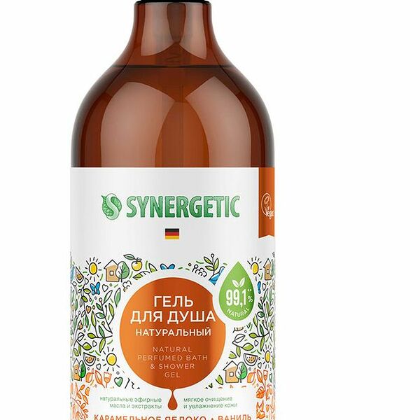 Гель для душа Synergetic Карамельное яблоко и ваниль 750 мл