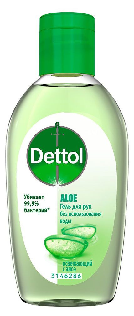 

Гель для рук Dettol антибактериальный осввежающий с алоэ 50 мл