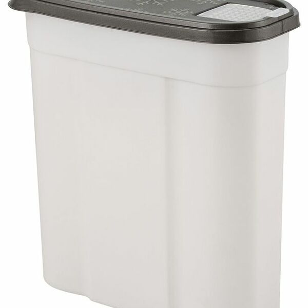 Контейнер для стирального порошка Spin&Clean Step с дозатором антрацит, 3 кг