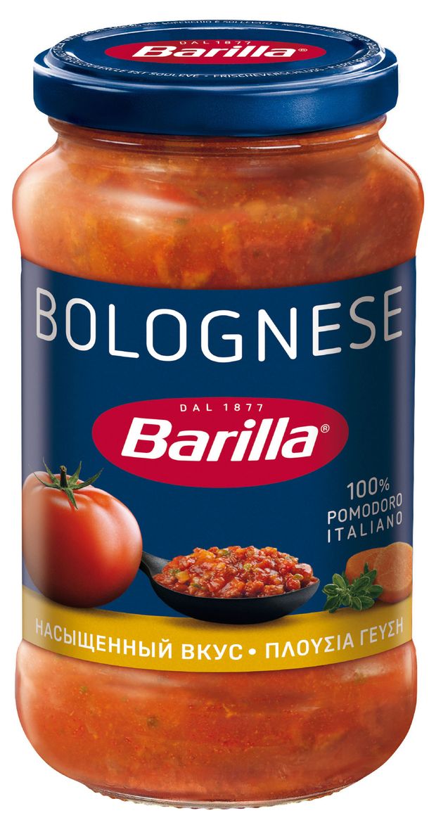 

Соус томатный Barilla Bolognese с говядиной и свининой 400 г