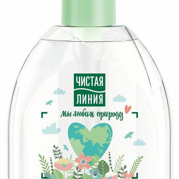 Жидкое крем-мыло Чистая Линия Для всей семьи березовое, 520 мл