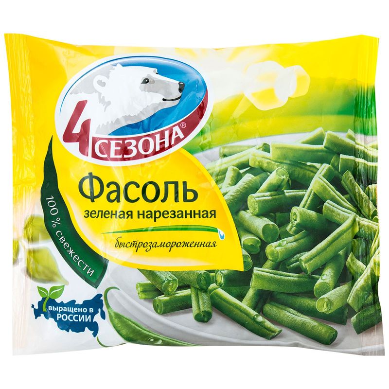 

Фасоль зеленая 4 Сезона нарезанная 400 г