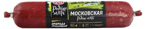 

Колбаса варено-копченая Родные места Московская 330 г