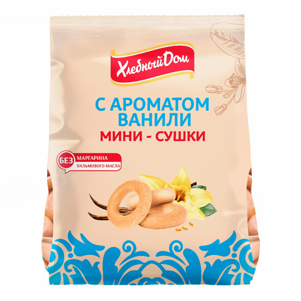 Сушка мини Хлебный Дом с ароматом ванили 180г