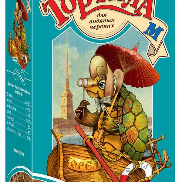 Корм для водяных черепах Зоомир Тортила-М, 50г