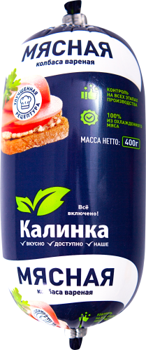 

Колбаса Калинка Мясная вареная 400 г