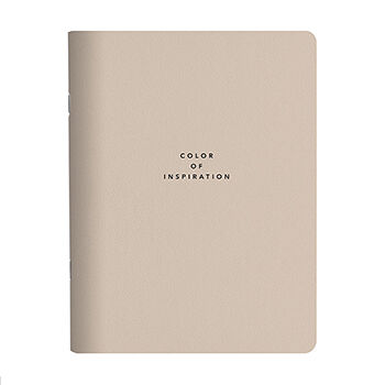 Тетрадь в мягком переплёте на скрепке Block в клетку с бежевой обложкой, Be Smart, 165*220 мм