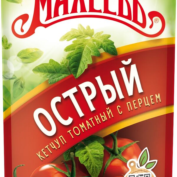 Кетчуп махеевъ 300 г острый томатный с перцем дой-пак