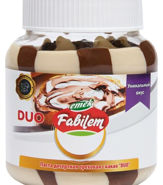 Паста Fabilem Duo десертная ореховая с какао 350г