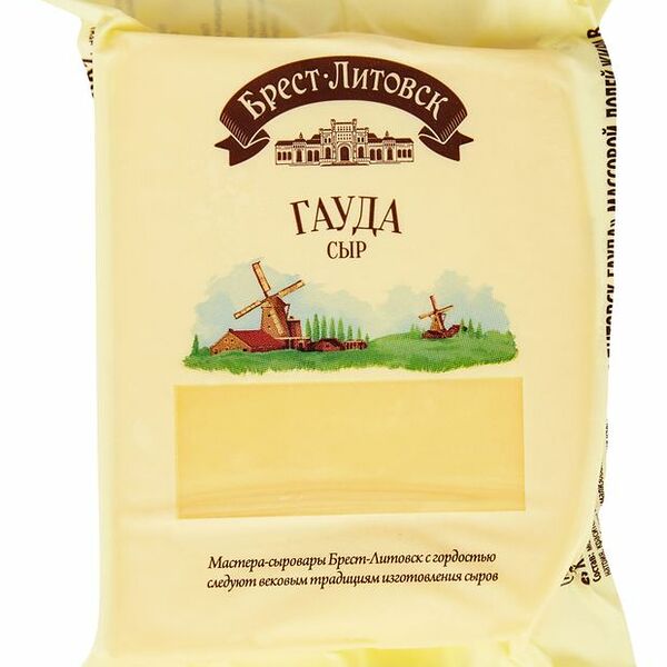 Сыр Гауда Брест-Литовск 48% 200 г