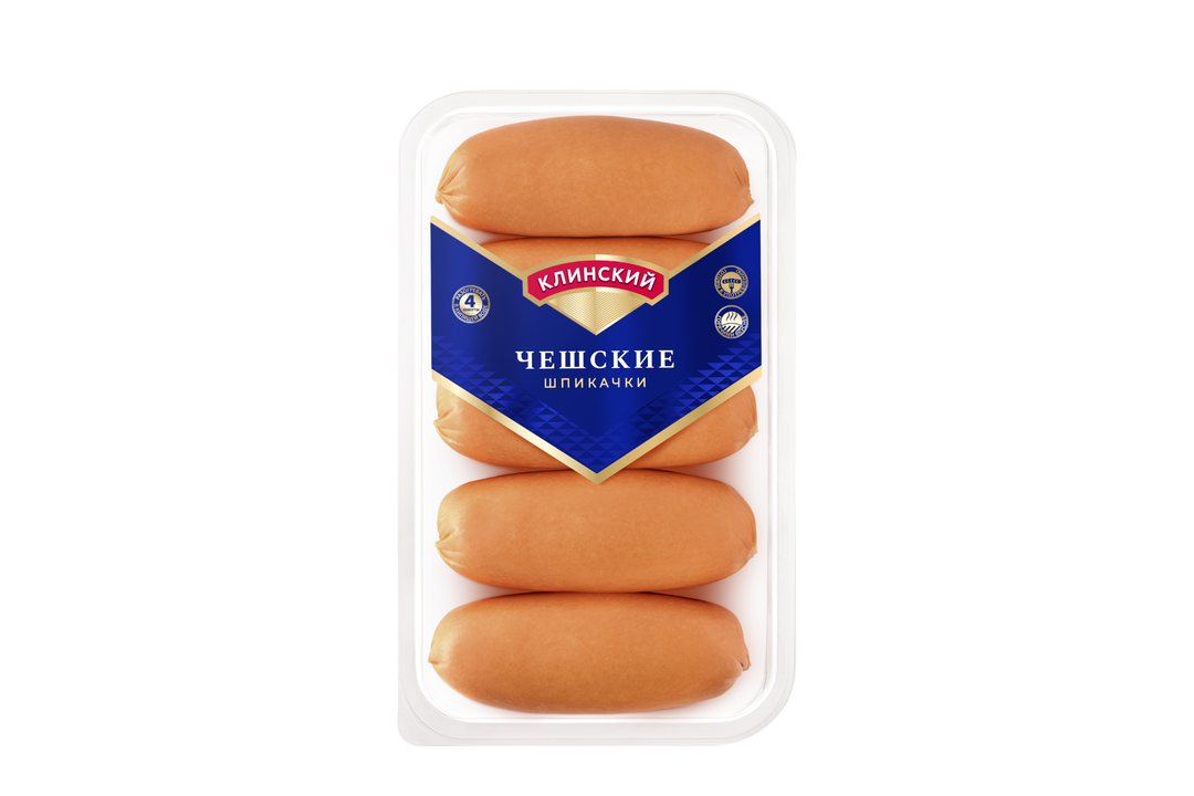 

Шпикачки варёные Клинский Чешские категории Б, 450 г