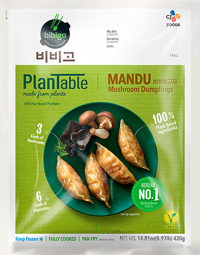 

Дамплинги Bibigo Plantable с грибами замороженные 420 г