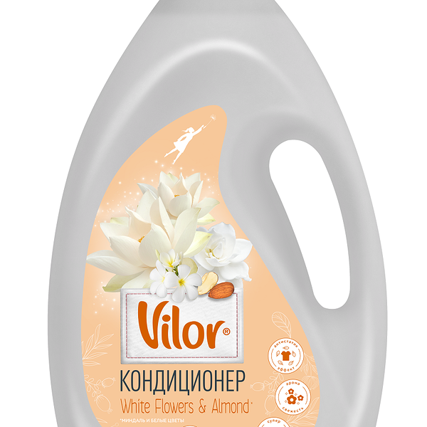 Кондиционер для белья Vilor Миндаль и белые цветы 1.5л