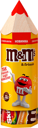 Подарочный набор M&M'S Friends Back to School Карандаш, 60г