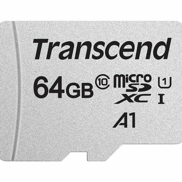Карта памяти Transcend 300S microSDXC 64Gb UHS-I Cl10 +ад, TS64GUSD300S-A