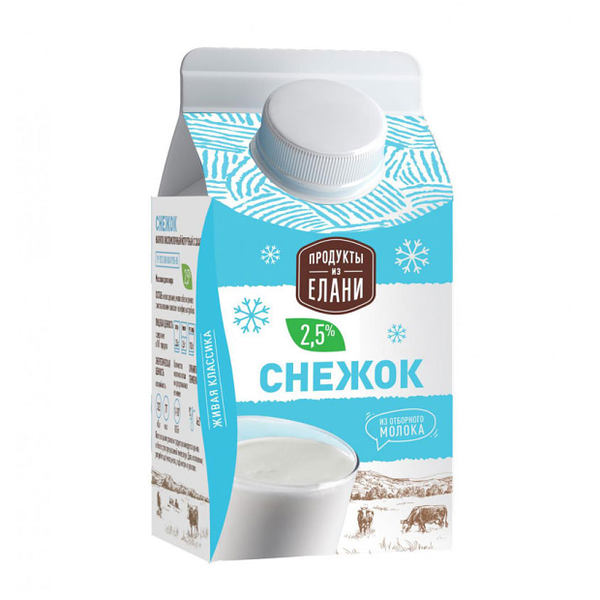 Снежок Продукты из Елани, 2.5%, тетрапак