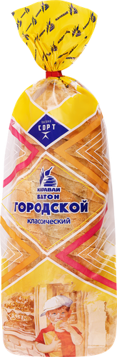 

Батон Каравай Городской в нарезке 350 г