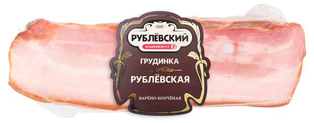 

Грудинка Рублевский варено-копченая 300 г