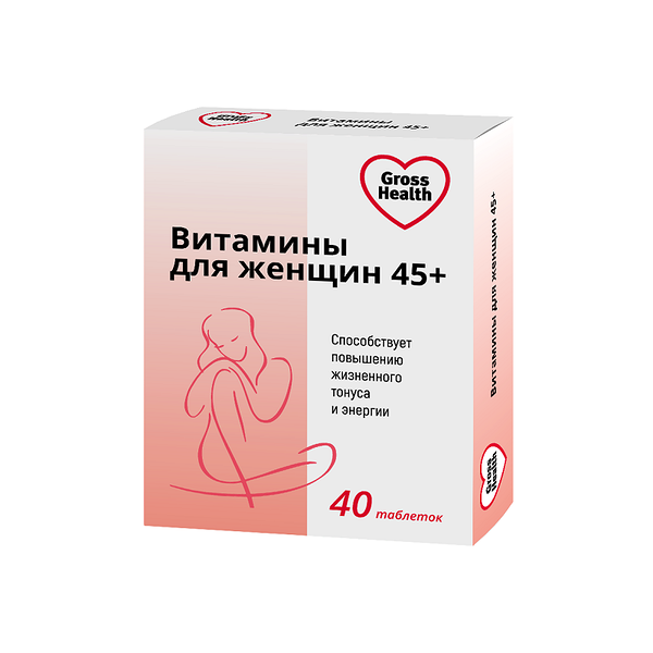 Gross Health Витамины для женщин 45+ таблетки 40 шт.