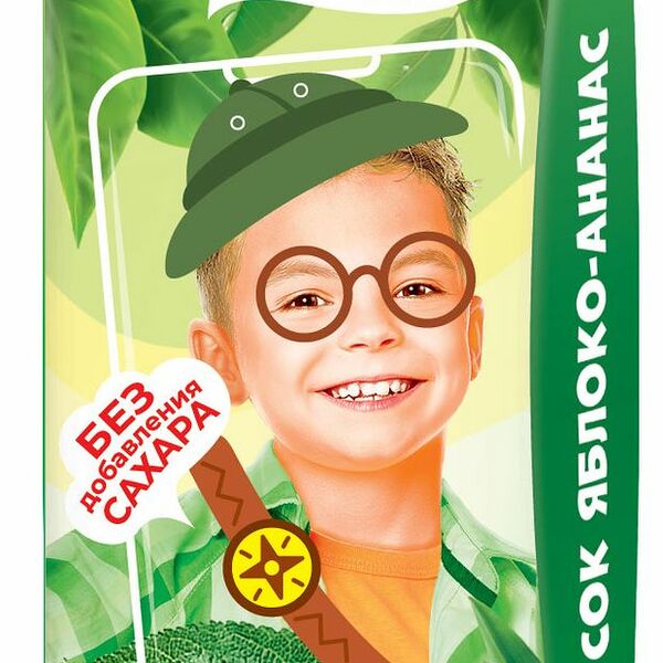 Сок Сады Придонья Яблоко-Ананас, 200 мл