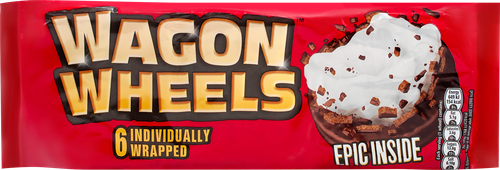

Печенье бисквитное Wagon Wheels с суфле покрытое глазурью с ароматом шоколада 220 г