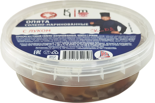 

Грибы опята Kimчi солено-маринованные с луком, 250г