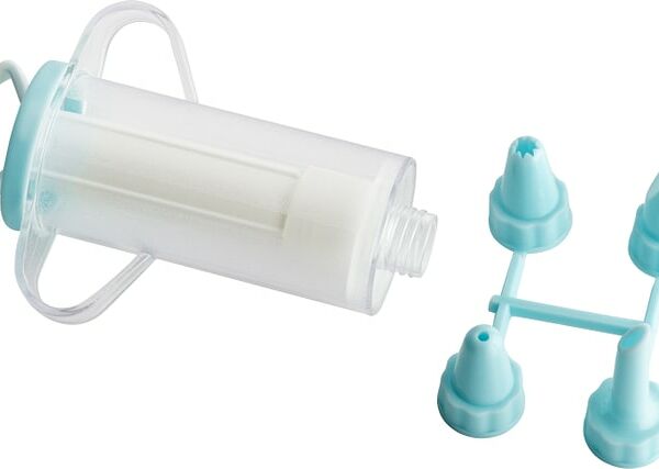 Кулинарный шприц Apollo Dolce с 4 насадками голубой