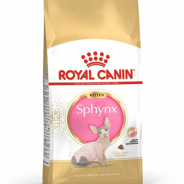 Корм Sphynx kitten корм Royal Canin сухой для котят породы сфинкс младше 12 месяцев 2000г